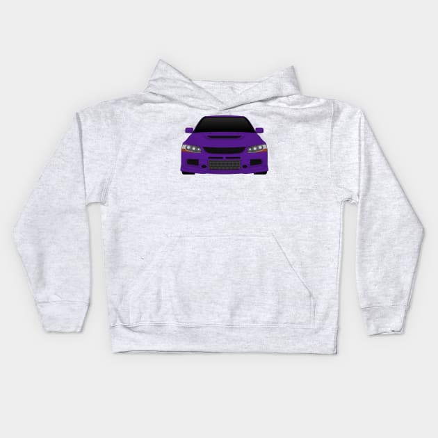 Evo IX Purple Kids Hoodie by VENZ0LIC